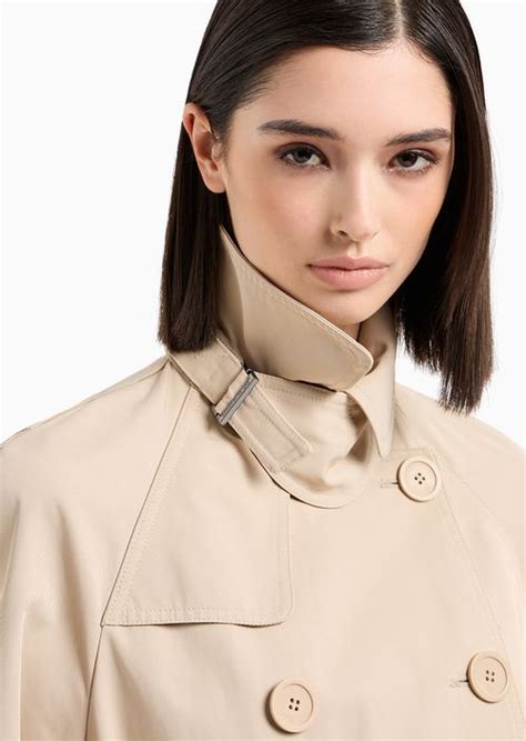 armani trench coat double breasted.